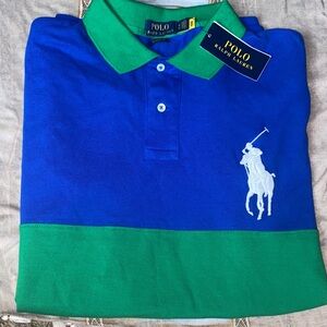Ralph Lauren Classic Fit Polo in Blue and Green